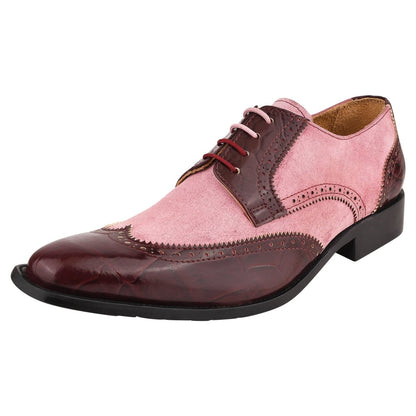 Macon Leather And Suede Crocodile Printed Oxford Dress Shoes Shoes by Libertyzeno – Don't Panic Shoes