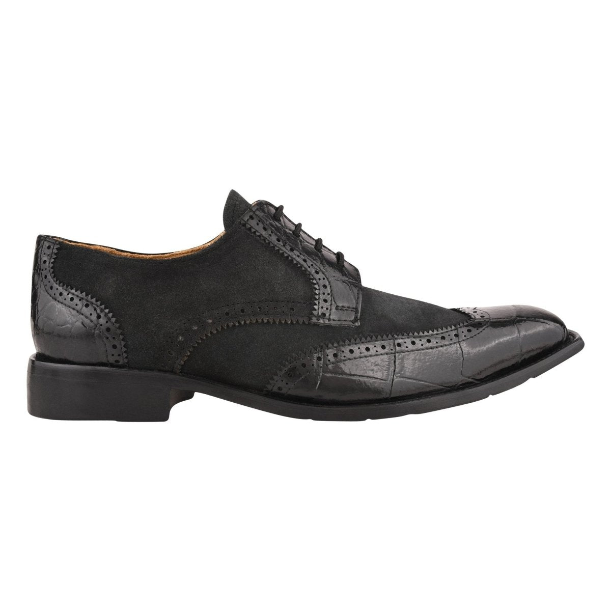 Macon Leather And Suede Crocodile Printed Oxford Dress Shoes Shoes by Libertyzeno – Don't Panic Shoes