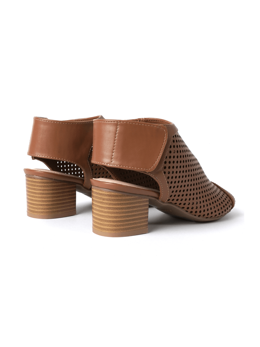 Maddie | Brown Booties by J.Adams – Don't Panic Shoes