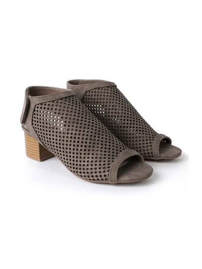 Maddie | Dark Grey Booties by J.Adams – Don't Panic Shoes