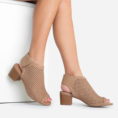 Maddie | Tan Booties by J.Adams – Don't Panic Shoes