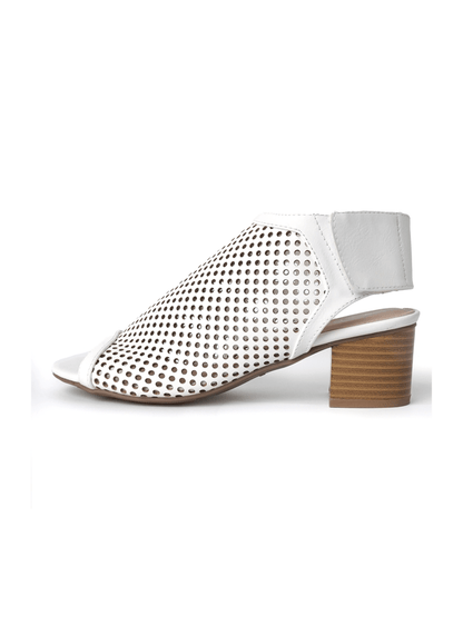 Maddie | White Booties by J.Adams – Don't Panic Shoes