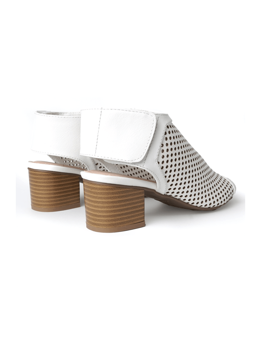 Maddie | White Booties by J.Adams – Don't Panic Shoes