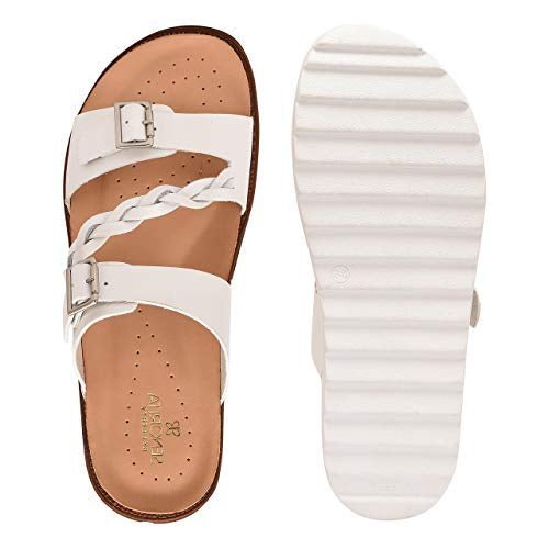 Maddy Leather Platform Slides Sandals Sandals by Libertyzeno – Don't Panic Shoes
