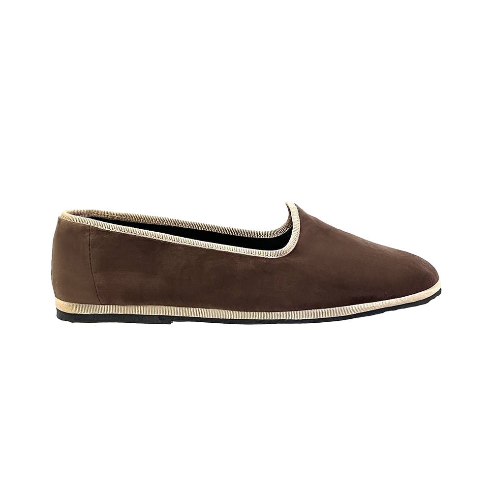 Mar Soreli Brown Hazelnut Womens Friulane Leather Flat Slip On by Mar Soreli – Don't Panic Shoes