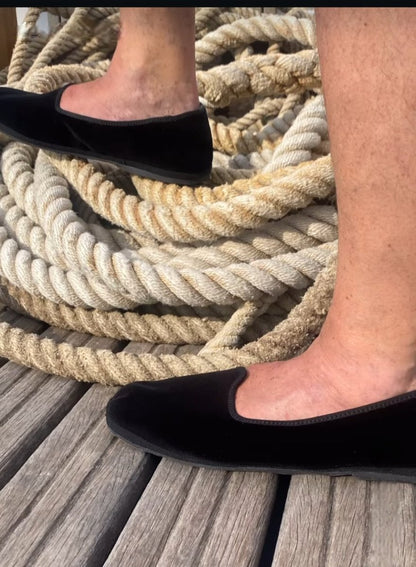 Mar Soreli Friulana Men’S Velvet Nero Classic Loafer Slip On by Mar Soreli – Don't Panic Shoes