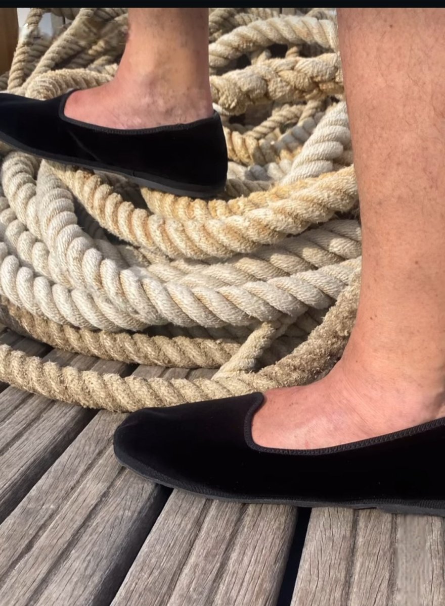 Mar Soreli Friulana Men’S Velvet Nero Classic Loafer Slip On by Mar Soreli – Don't Panic Shoes