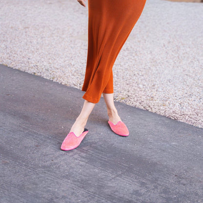 Mar Soreli Friulana Mule Women's Leather Antique Pink Mules by Mar Soreli – Don't Panic Shoes