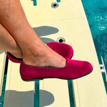 Mar Soreli Friulana Tradizionale Loafer Men’S Velvet Barolo Slip On by Mar Soreli – Don't Panic Shoes