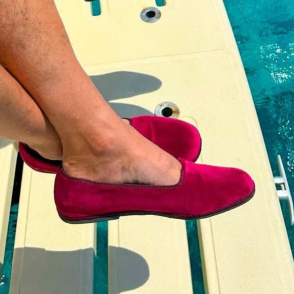 Mar Soreli Friulana Tradizionale Loafer Men’S Velvet Barolo Slip On by Mar Soreli – Don't Panic Shoes