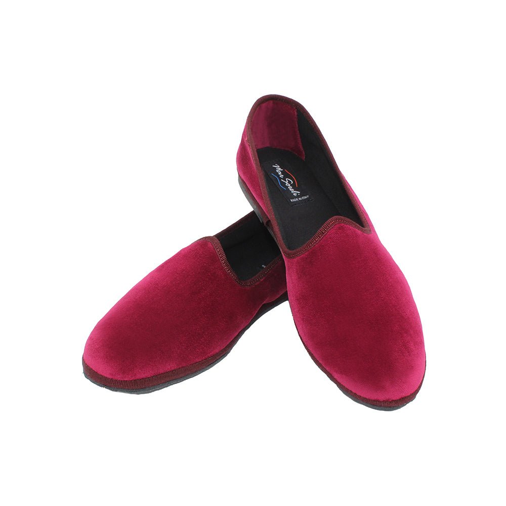 Mar Soreli Friulana Tradizionale Loafer Men’S Velvet Barolo Slip On by Mar Soreli – Don't Panic Shoes