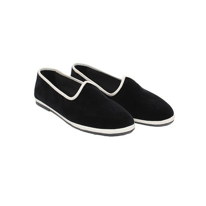 Mar Soreli Friulane Ballet Flats Women's Black Ivory Slip On by Mar Soreli – Don't Panic Shoes