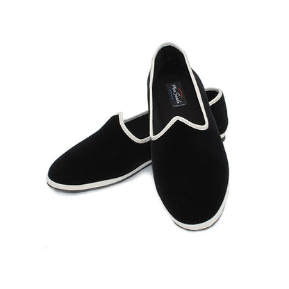 Mar Soreli Friulane Ballet Flats Women's Black Ivory Slip On by Mar Soreli – Don't Panic Shoes