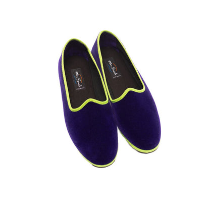 Mar Soreli Friulane Ballet FlatS Women’s Purple And Acid Green Slip On by Mar Soreli – Don't Panic Shoes