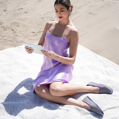 Mar Soreli Friulane Women’S Gray Violet Ballet Flats Slip On by Mar Soreli – Don't Panic Shoes