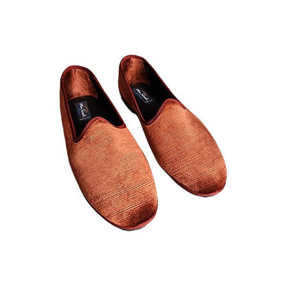 Mar Soreli Graffiato Seta Friulana Velvet Slipper Bruciato Slip On by Mar Soreli – Don't Panic Shoes