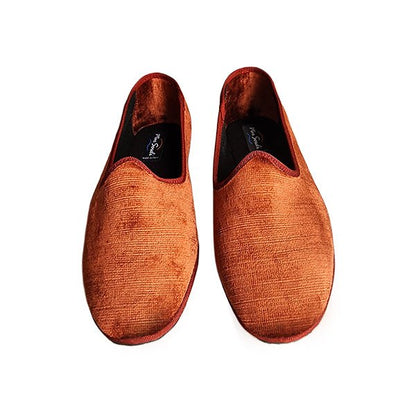 Mar Soreli Graffiato Seta Friulana Velvet Slipper Bruciato Slip On by Mar Soreli – Don't Panic Shoes