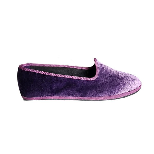 Mar Soreli Graffiato Seta Women’S Velvet Viola Friulane Slippers Slip On by Mar Soreli – Don't Panic Shoes