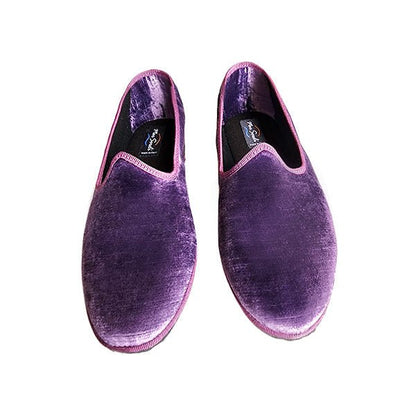 Mar Soreli Graffiato Seta Women’S Velvet Viola Friulane Slippers Slip On by Mar Soreli – Don't Panic Shoes