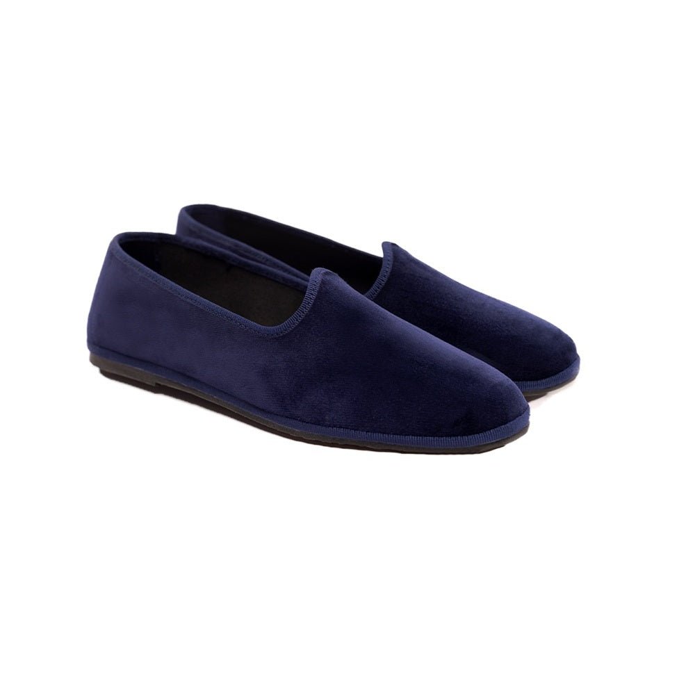 Mar Soreli Traditional Friulane Ballet FlatS Women’s Dark Blue Slip On by Mar Soreli – Don't Panic Shoes