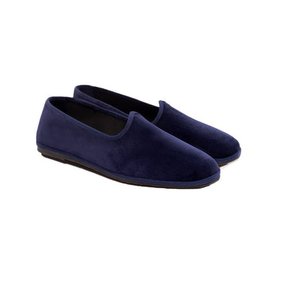 Mar Soreli Traditional Friulane Ballet FlatS Women’s Dark Blue Slip On by Mar Soreli – Don't Panic Shoes