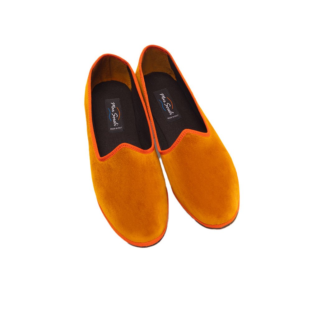 Mar Soreli Tradizionale Arancio Women’S Orange Friulane Ballet Flats Slip On by Mar Soreli – Don't Panic Shoes