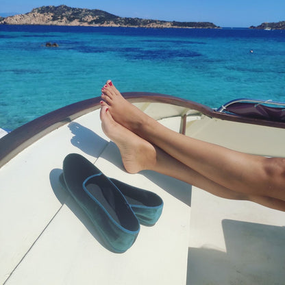 Mar Soreli Tradizionale Avio Women’S Leather Flat Avio Slip On by Mar Soreli – Don't Panic Shoes