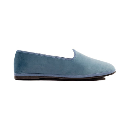 Mar Soreli Tradizionale Avio Women’S Leather Flat Avio Slip On by Mar Soreli – Don't Panic Shoes
