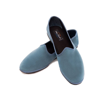 Mar Soreli Tradizionale Avio Women’S Leather Flat Avio Slip On by Mar Soreli – Don't Panic Shoes