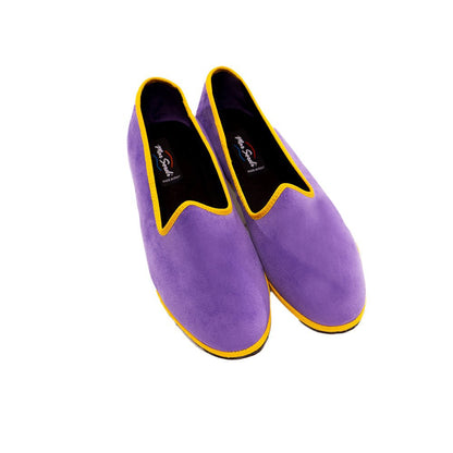 Mar Soreli Tradizionale Bicolor Women’S Lilac Yellow Friulane Ballet Flats Slip On by Mar Soreli – Don't Panic Shoes