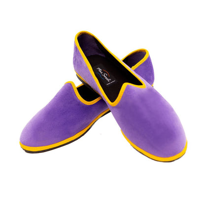 Mar Soreli Tradizionale Bicolor Women’S Lilac Yellow Friulane Ballet Flats Slip On by Mar Soreli – Don't Panic Shoes
