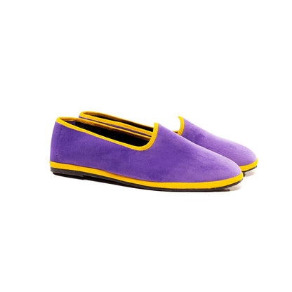 Mar Soreli Tradizionale Bicolor Women’S Lilac Yellow Friulane Ballet Flats Slip On by Mar Soreli – Don't Panic Shoes