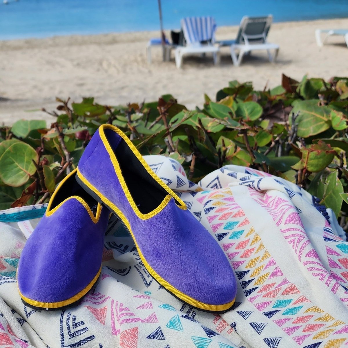 Mar Soreli Tradizionale Bicolor Women’S Lilac Yellow Friulane Ballet Flats Slip On by Mar Soreli – Don't Panic Shoes