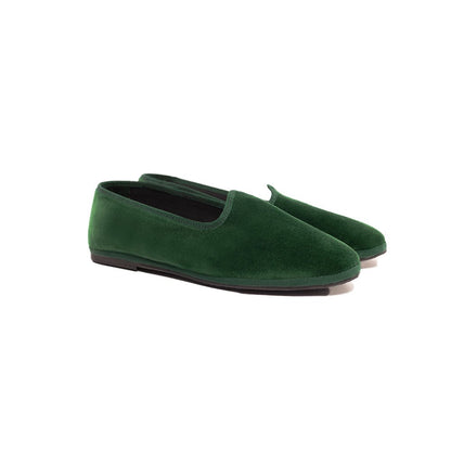Mar Soreli Tradizionale Friulane Ballet Flat Womens Green Slip On by Mar Soreli – Don't Panic Shoes