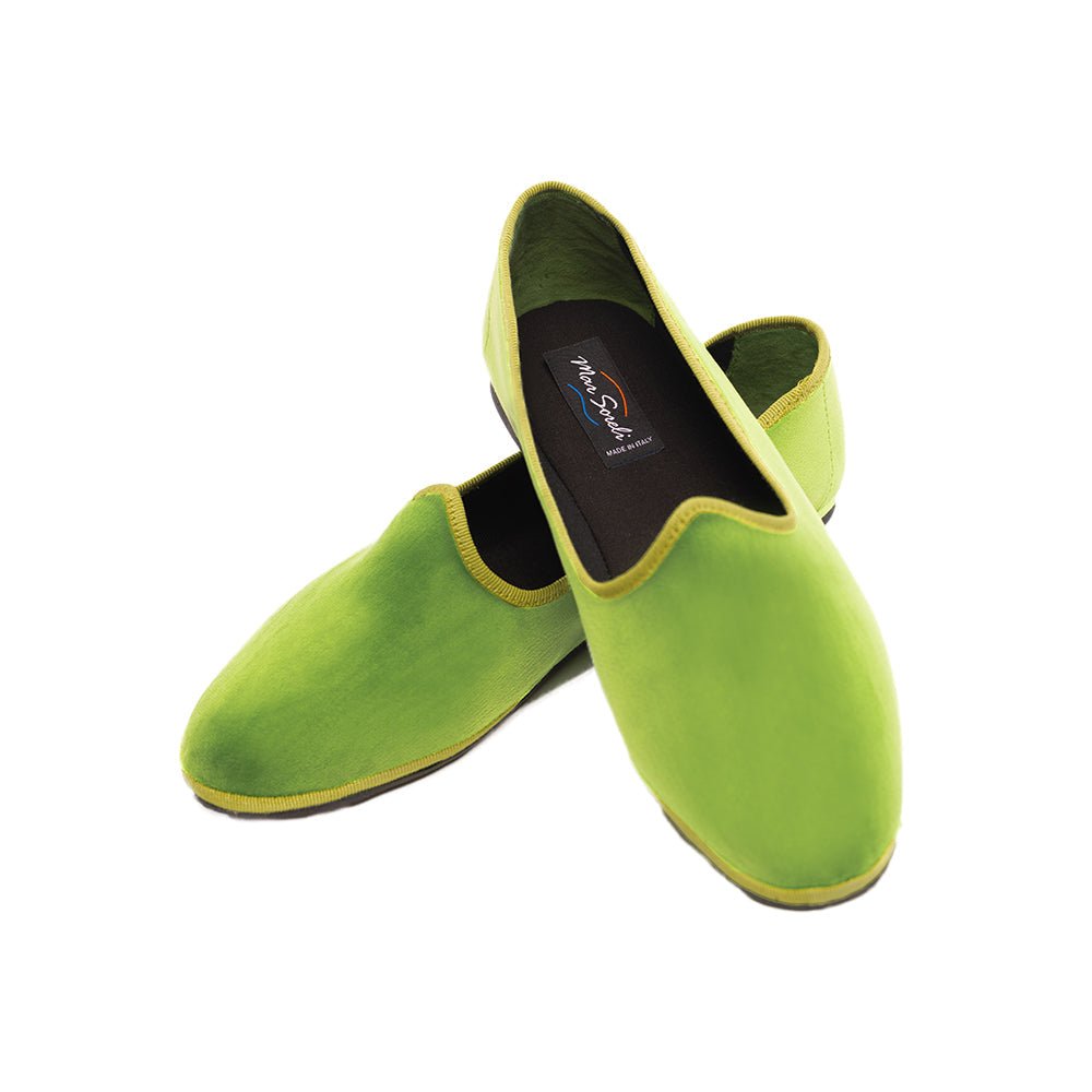 Mar Soreli Tradizionale Friulane Women's Acid Pistachio Slip On by Mar Soreli – Don't Panic Shoes