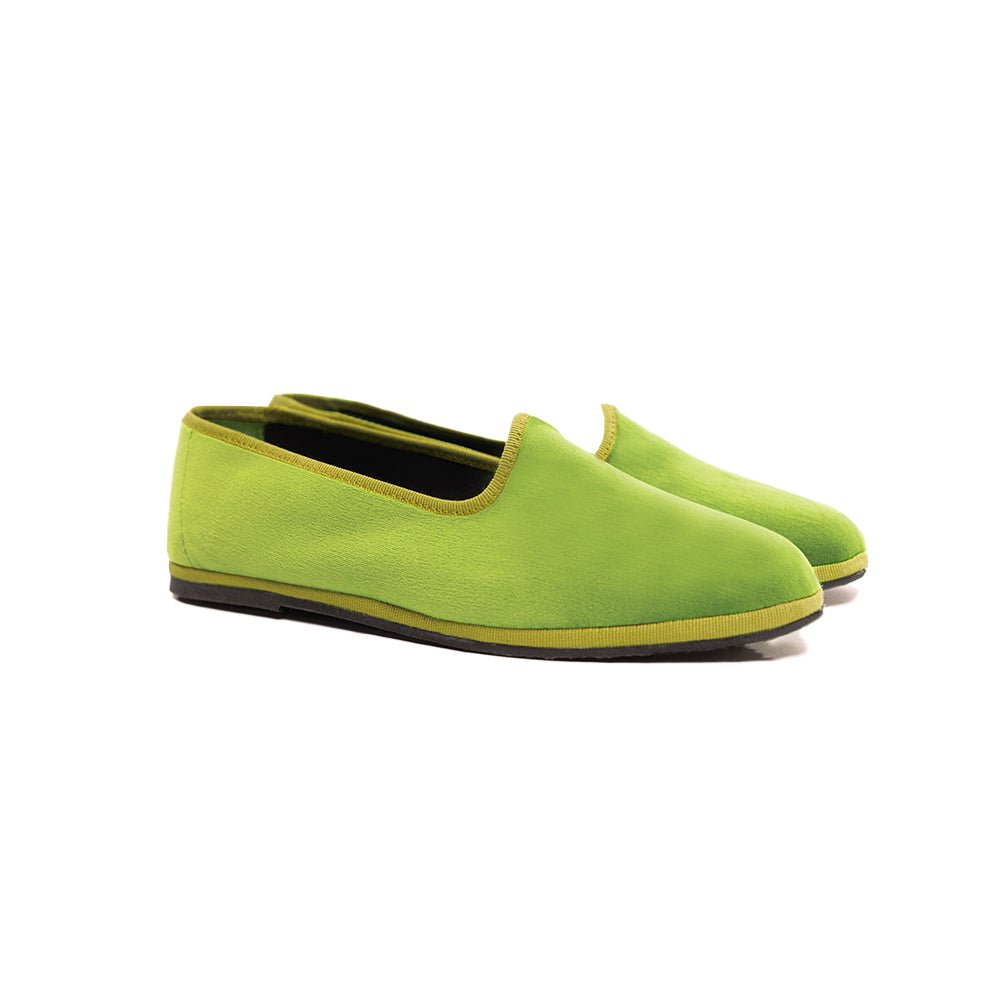 Mar Soreli Tradizionale Friulane Women's Acid Pistachio Slip On by Mar Soreli – Don't Panic Shoes