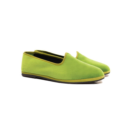 Mar Soreli Tradizionale Friulane Women's Acid Pistachio Slip On by Mar Soreli – Don't Panic Shoes