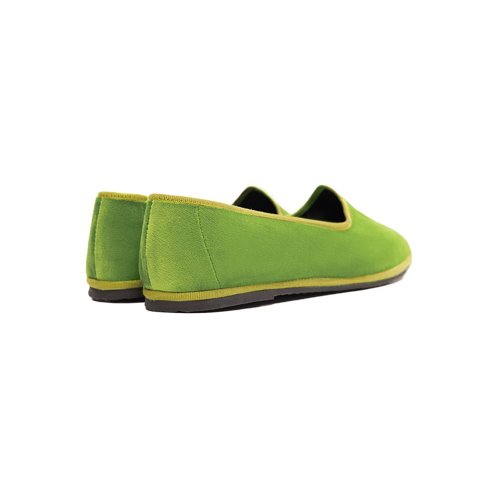 Mar Soreli Tradizionale Friulane Women's Acid Pistachio Slip On by Mar Soreli – Don't Panic Shoes