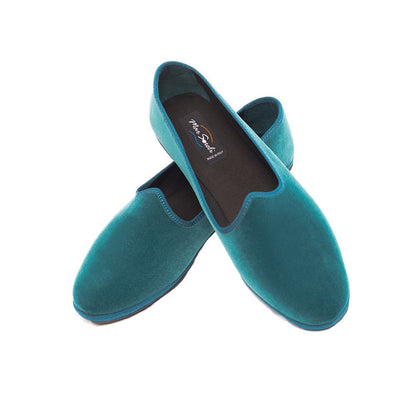 Mar Soreli Tradizionale Friulane Women’S Leather Petrolio SLIP ON by Mar Soreli – Don't Panic Shoes