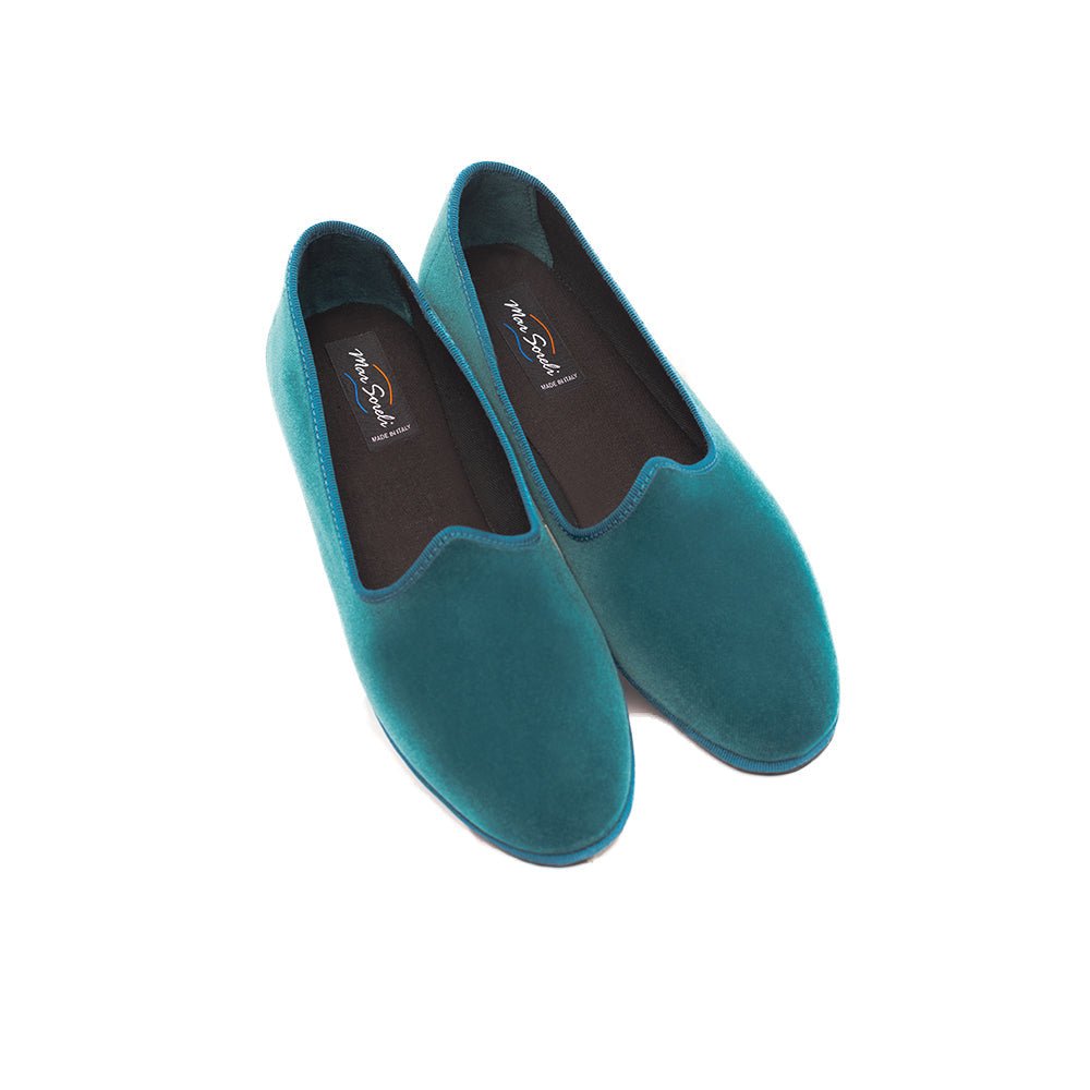 Mar Soreli Tradizionale Friulane Women’S Leather Petrolio SLIP ON by Mar Soreli – Don't Panic Shoes