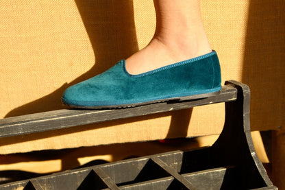 Mar Soreli Tradizionale Friulane Women’S Leather Petrolio SLIP ON by Mar Soreli – Don't Panic Shoes