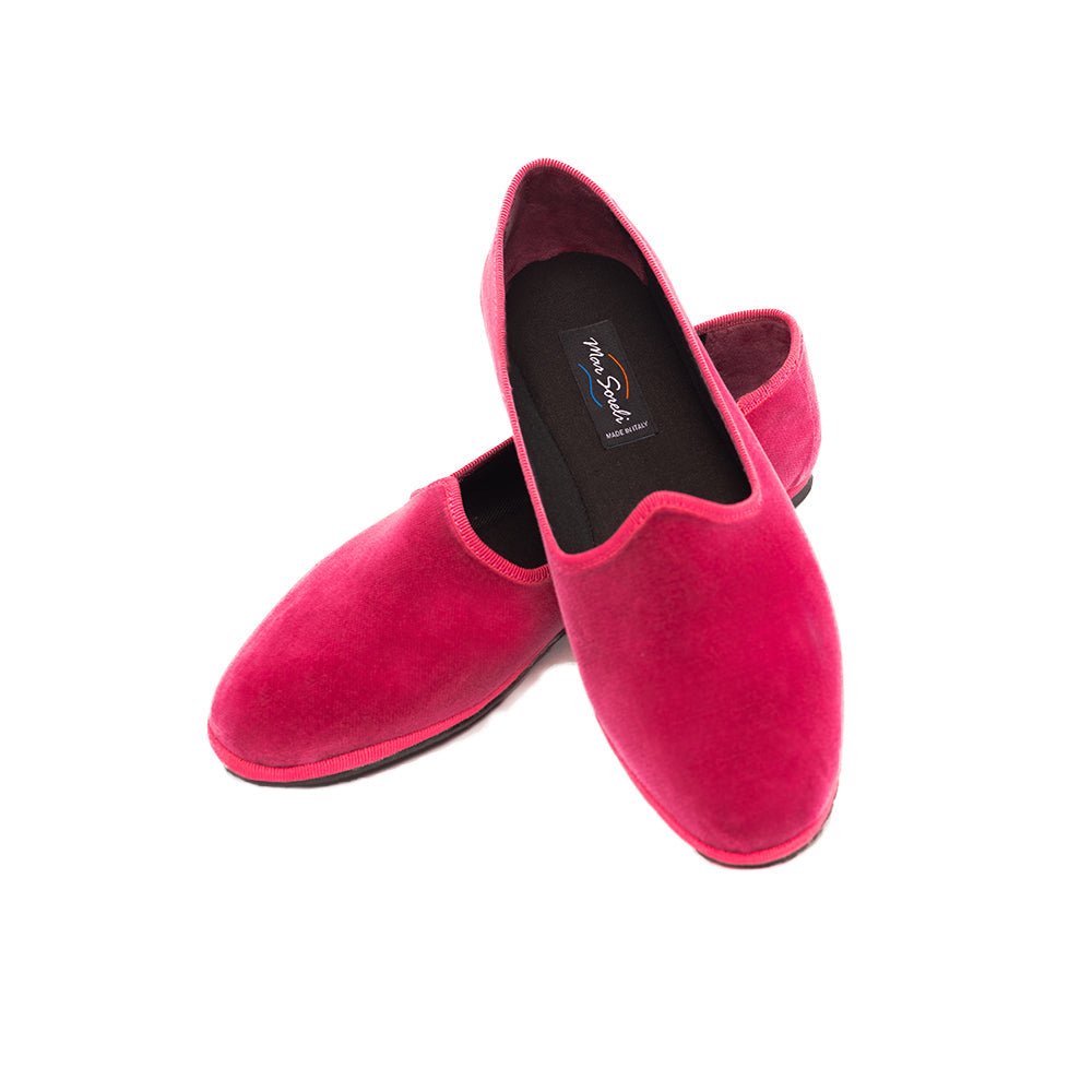 Mar Soreli Tradizionale Fuxia Womens Friulane Flat Shoes SLIP ON by Mar Soreli – Don't Panic Shoes