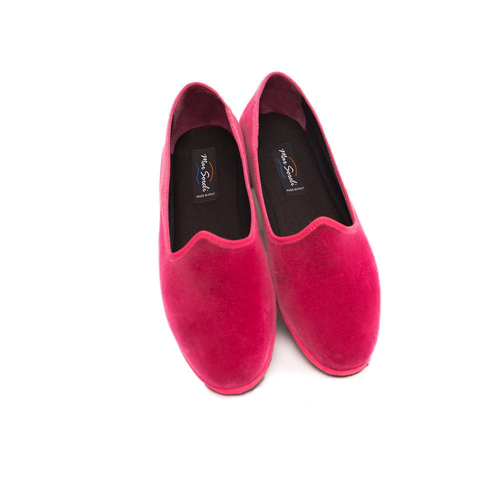 Mar Soreli Tradizionale Fuxia Womens Friulane Flat Shoes SLIP ON by Mar Soreli – Don't Panic Shoes