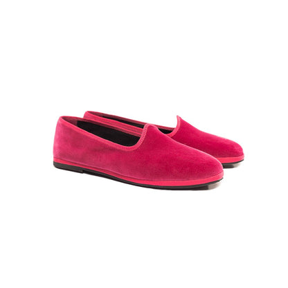Mar Soreli Tradizionale Fuxia Womens Friulane Flat Shoes SLIP ON by Mar Soreli – Don't Panic Shoes