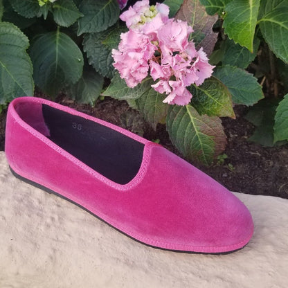 Mar Soreli Tradizionale Fuxia Womens Friulane Flat Shoes SLIP ON by Mar Soreli – Don't Panic Shoes