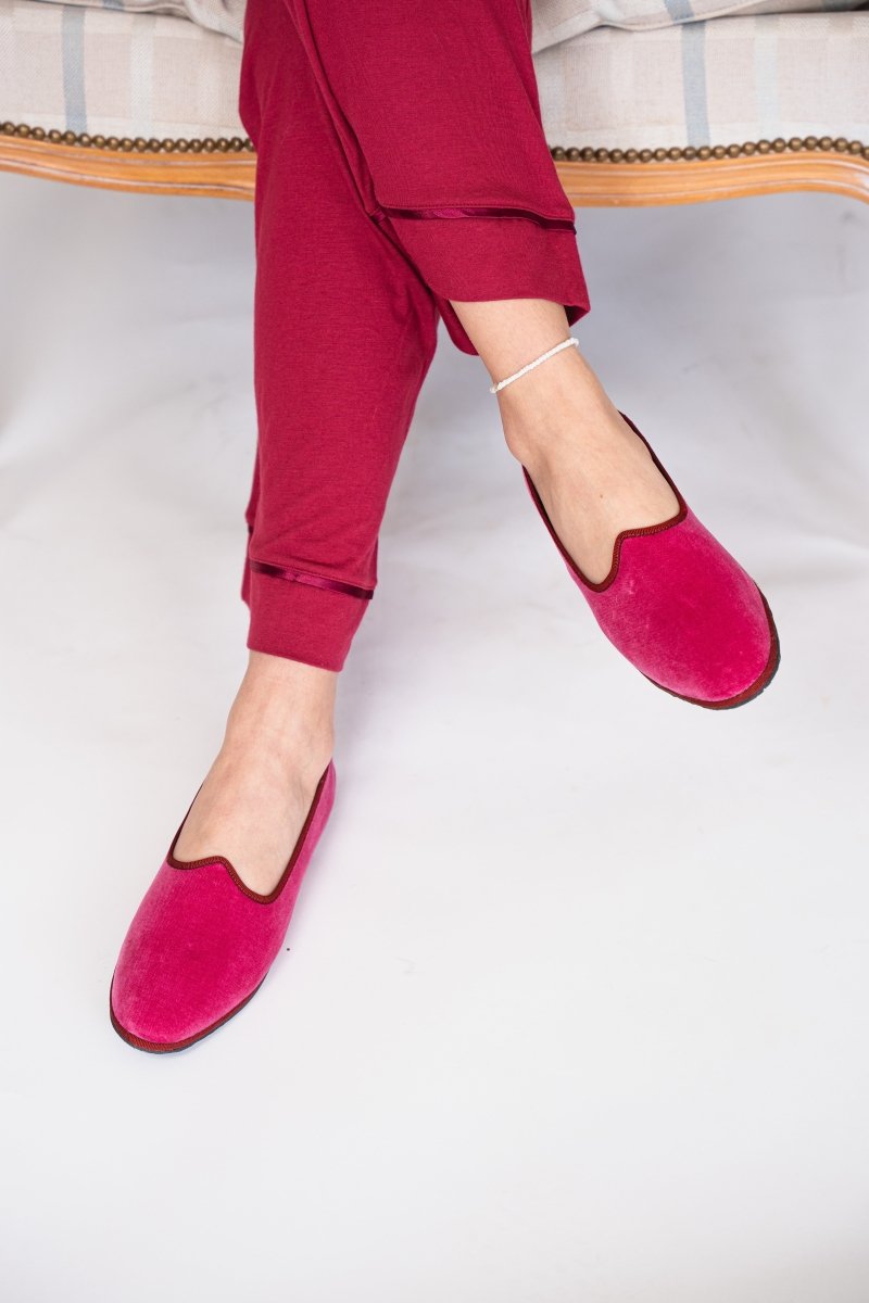 Mar Soreli Tradizionale Women’S Fuxia Rubino Leather Ballet Flats Slip On by Mar Soreli – Don't Panic Shoes