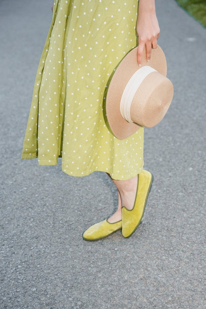 Mar Soreli Tradizionale Women’S Pistacchio Oliva Leather Slip On by Mar Soreli – Don't Panic Shoes