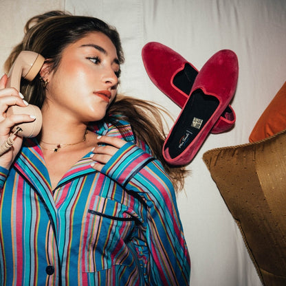 Mar Soreli Tradizionale Women’S Red Friulane Ballet Flats SLIP ON by Mar Soreli – Don't Panic Shoes