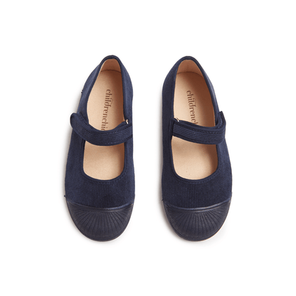 Margot Navy Adjustable Velcro Non Slip Rubber Captoe Seasonal Core Fw by Childrenchic – Don't Panic Shoes
