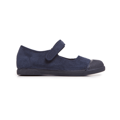 Margot Navy Adjustable Velcro Non Slip Rubber Captoe Seasonal Core Fw by Childrenchic – Don't Panic Shoes